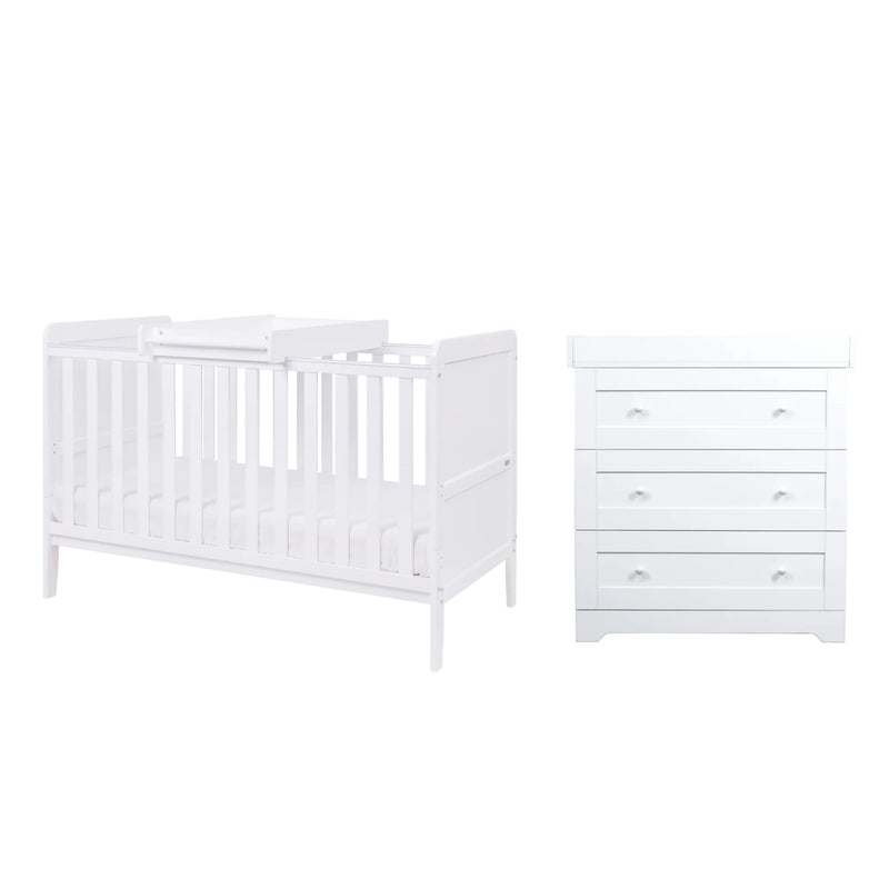 Tutti Bambini Rio 2 Piece Nursery Room Set – White