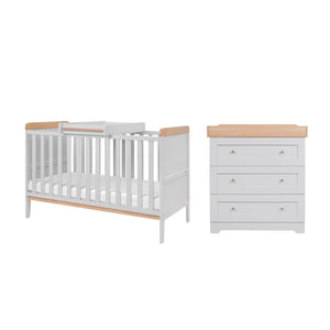 Tutti Bambini Rio 2 Piece Nursery Room Set – Dove Grey/Oak