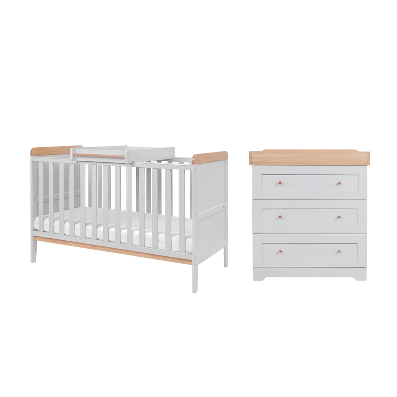 Tutti Bambini Rio 2 Piece Nursery Room Set – Dove Grey/Oak