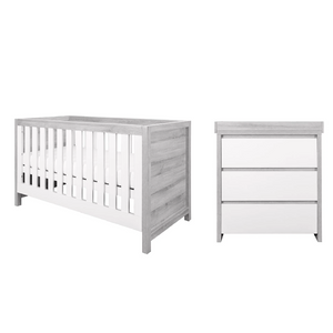 Tutti Bambini Modena 2 Piece Room Set - Ash Grey and White