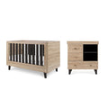 Tutti Bambini Como 2 Piece Nursery Room Set – Slate Grey/Distressed Oak