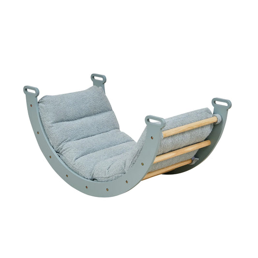 Tutti Scala Montessori Pikler Play Arch & Cushion - Ocean Stone