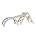 Tutti Bambini Scala Montessori 3 In 1 Pikler Climbing Frame With Climbing Wall - Sea Mist