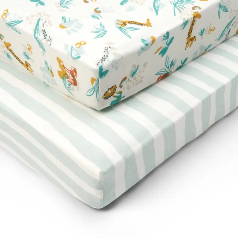 Tutti Bambini Pack of 2 Run Wild Cot Bed Fitted Sheets