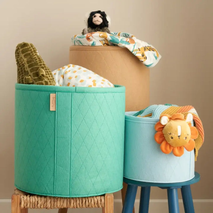 Tutti Bambini Pack of 3 Run Wild Felt Nursery Storage Baskets