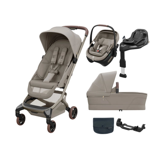 Maxi-Cosi Fame Cabin Zero G Coral Slide Pro Travel System Bundle - Sapphire Sand