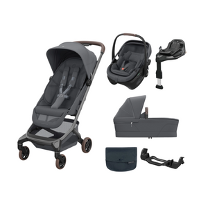 Maxi-Cosi Fame Cabin Zero G Coral Slide Pro Travel System Bundle - Moon Graphite