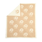 Clair De Lune Reversible Lion Knitted Blanket