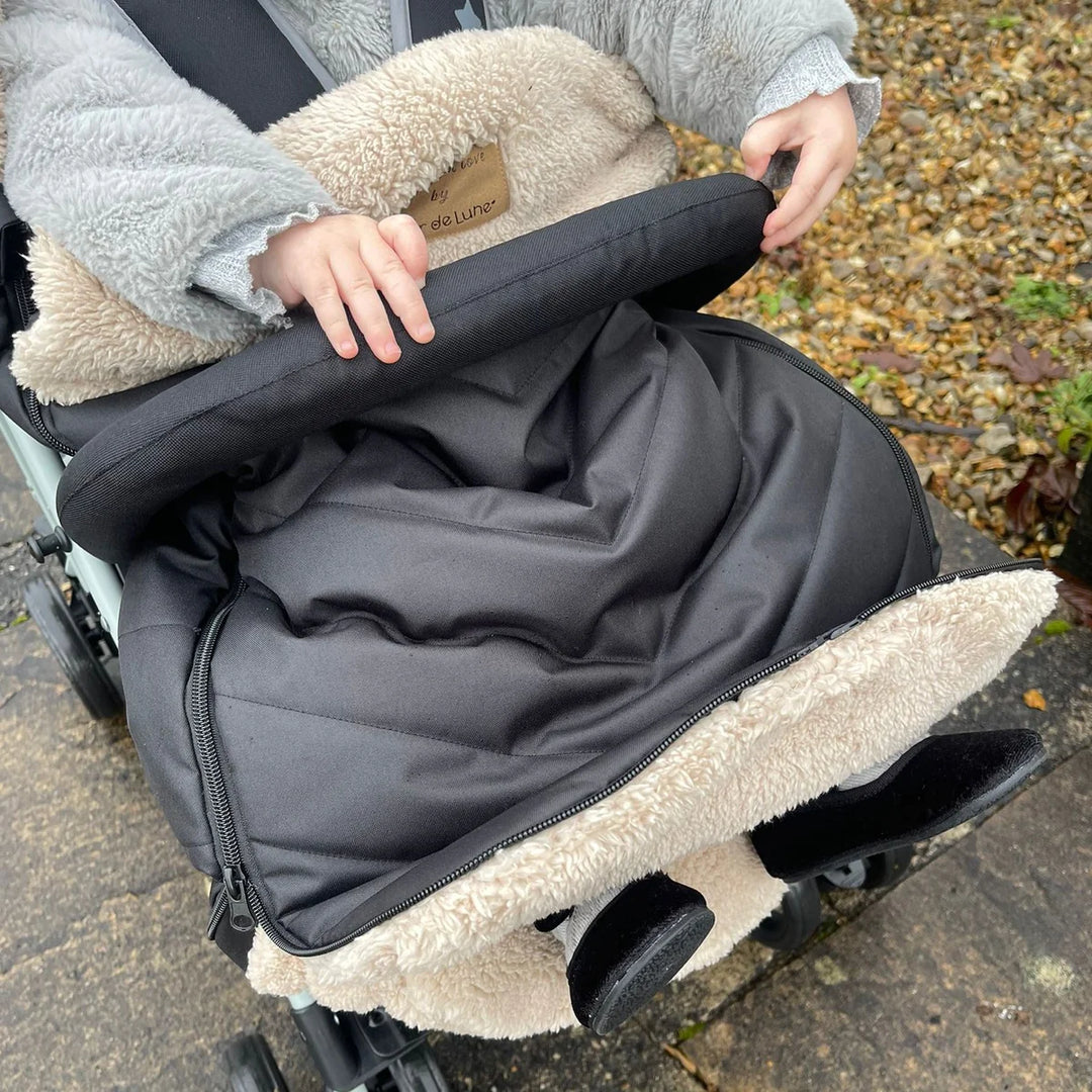 Clair De Lune Snug Universal Pushchair Footmuff - Black