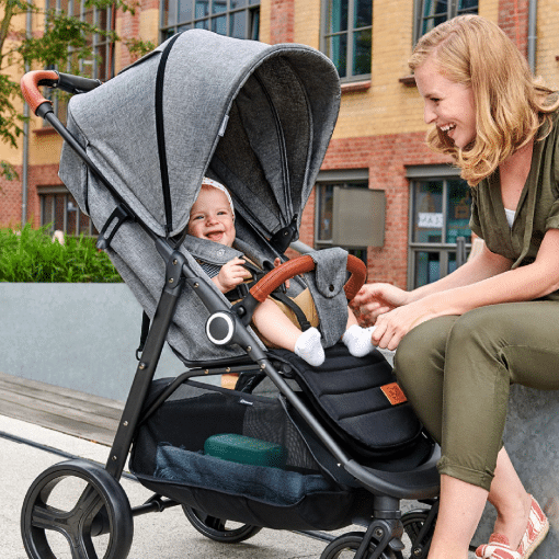 Kinderkraft GRANDE PLUS Pushchair Grey