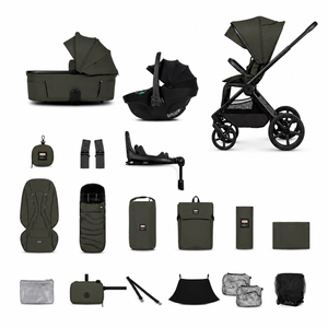 Hunter x Venicci Special Edition Upline3 4in1 Luxury Travel System Bundle - Dark Olive