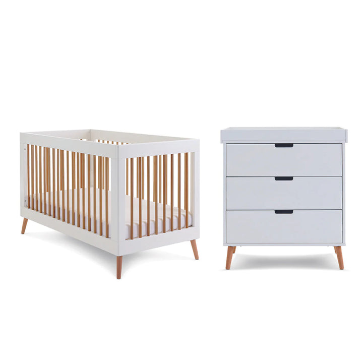 Obaby Maya 2 Piece Room Set - White/Natural