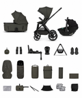 Hunter x Venicci Special Edition Upline3 4in1 Plus, Ultimate Travel System Bundle - Dark Olive