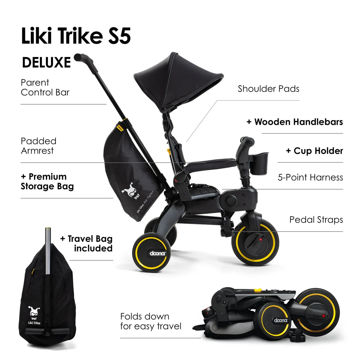Doona Liki Trike S5 - Limited Edition Midnight