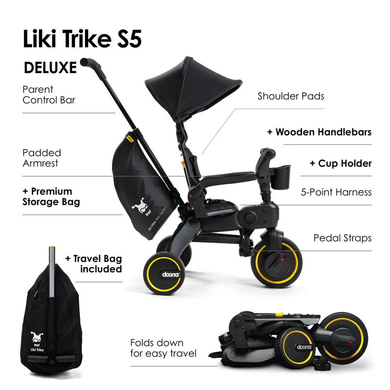 Doona Liki Trike S5 - Limited Edition Midnight