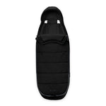 Cybex e-Gazelle S Double Pushchair Bundle Inc Gold Footmuffs - Moon Black