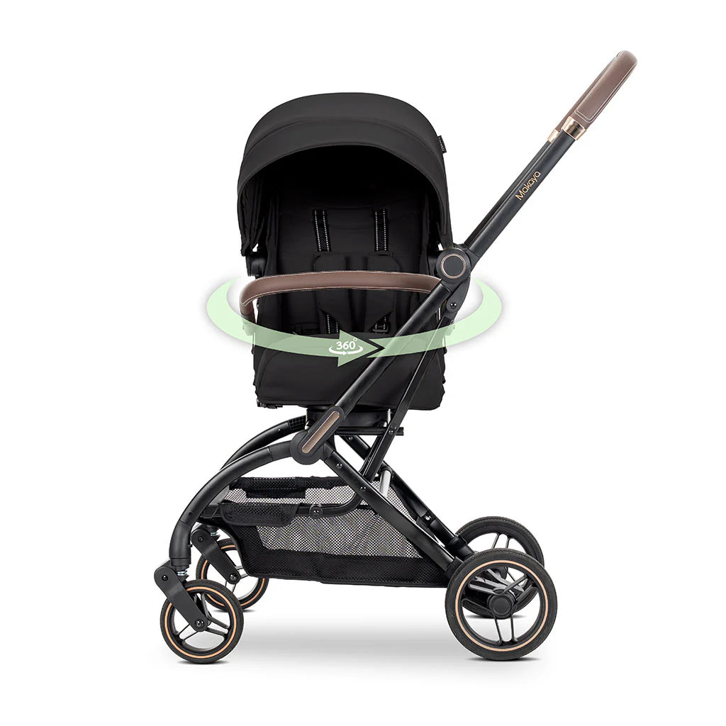 Lorelli Makaya 360 Rotation Stroller – Black