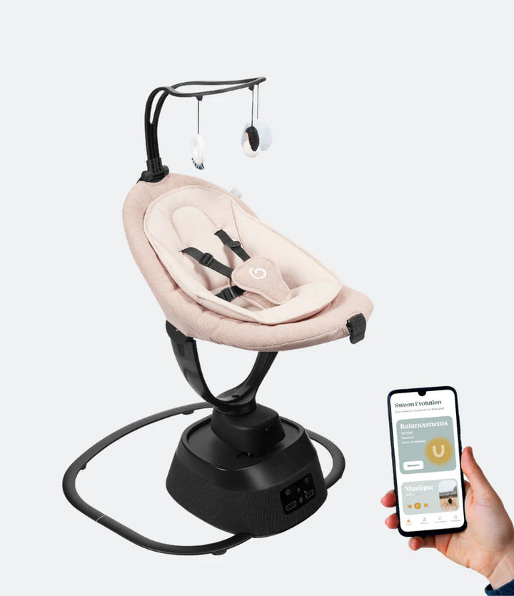 Babymoov Swoon Evolution Connect App-Connected Baby Swing