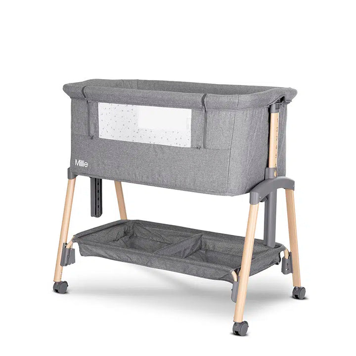 Lorelli Millie Bedside Crib - Grey