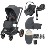 Maxi-Cosi Fame 8 Piece Pebble Slide Pro Premium Travel System Bundle – Moon Graphite