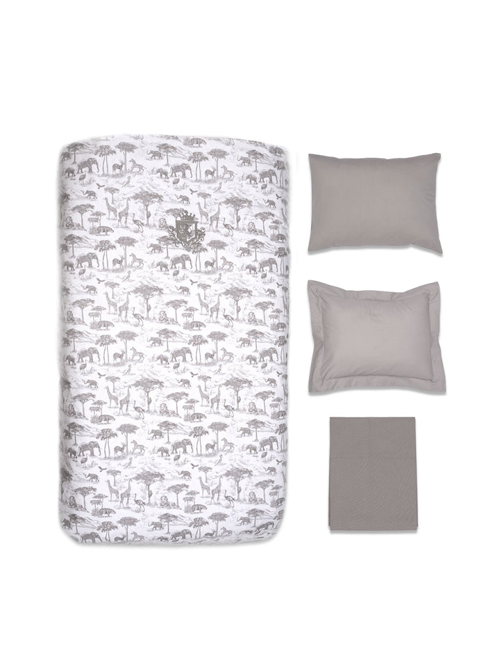 Funnababy 4 Piece Cot Bed Bedding Set - Safari