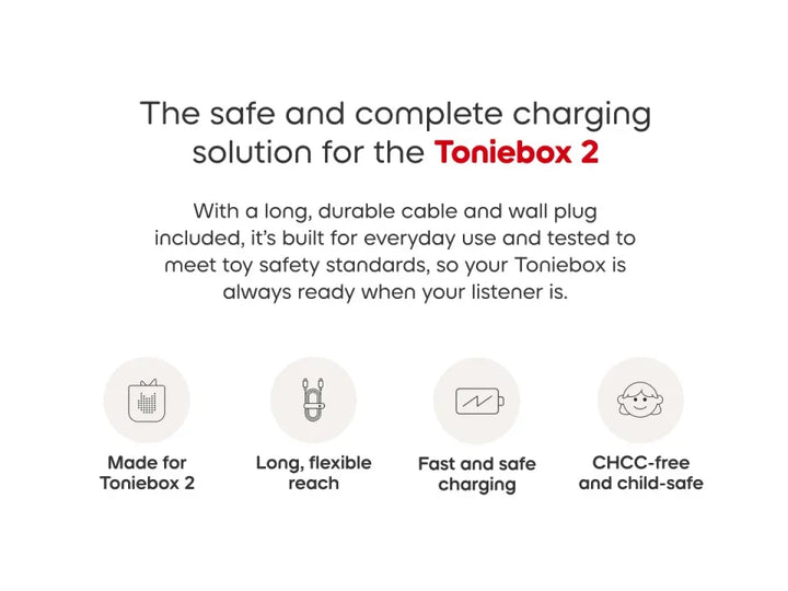tonies USB-C 1M Charger for Toniebox 2
