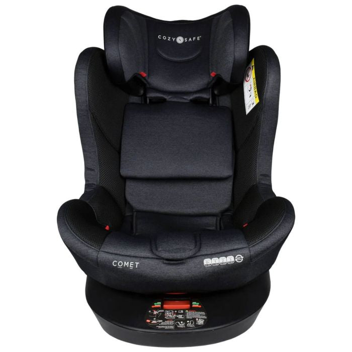 Cozy N Safe Comet Group 0+/1/2/3 360° Rotation Car Seat - Black/Grey