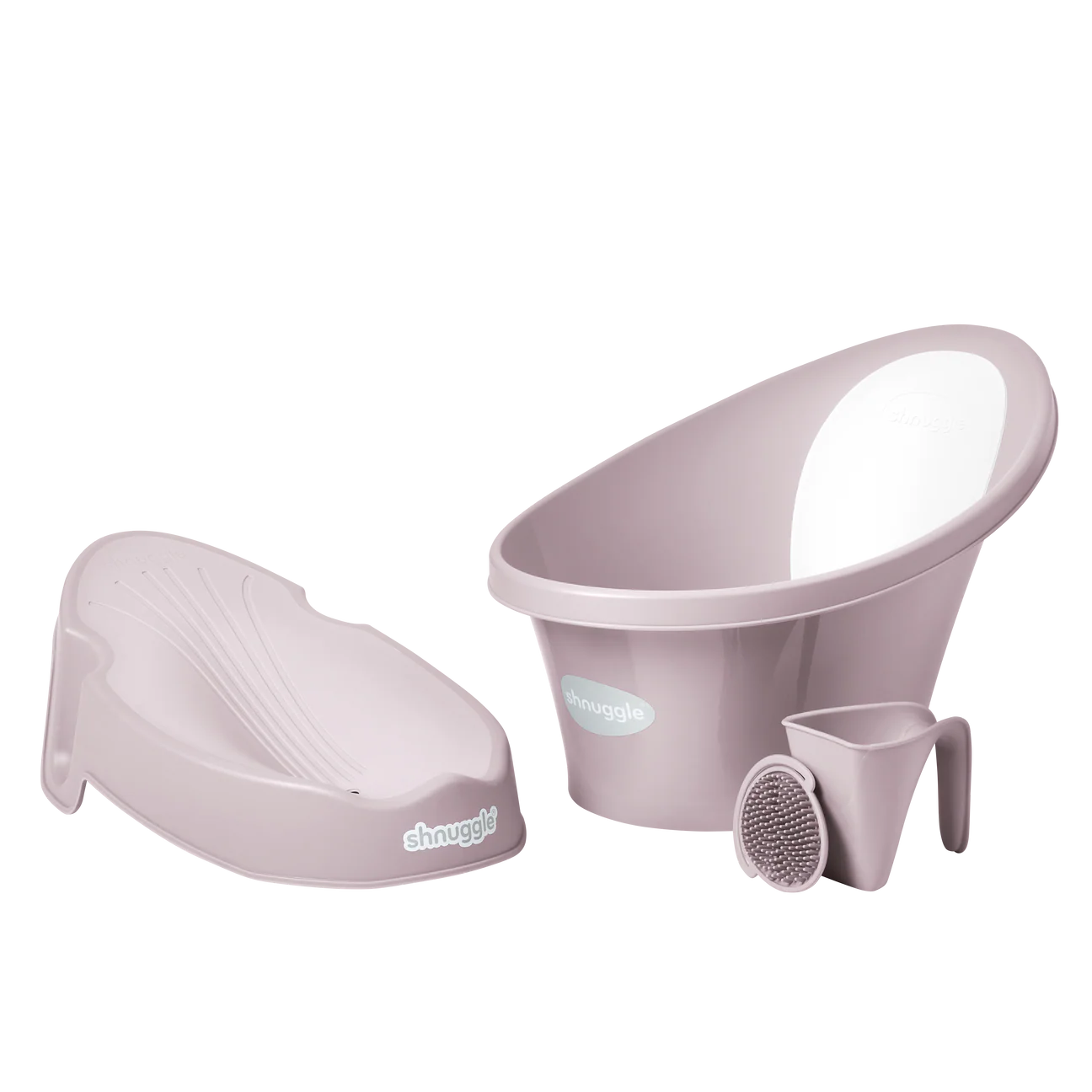 Shnuggle Newborn Support and Baby Bath Bundle - Blossom