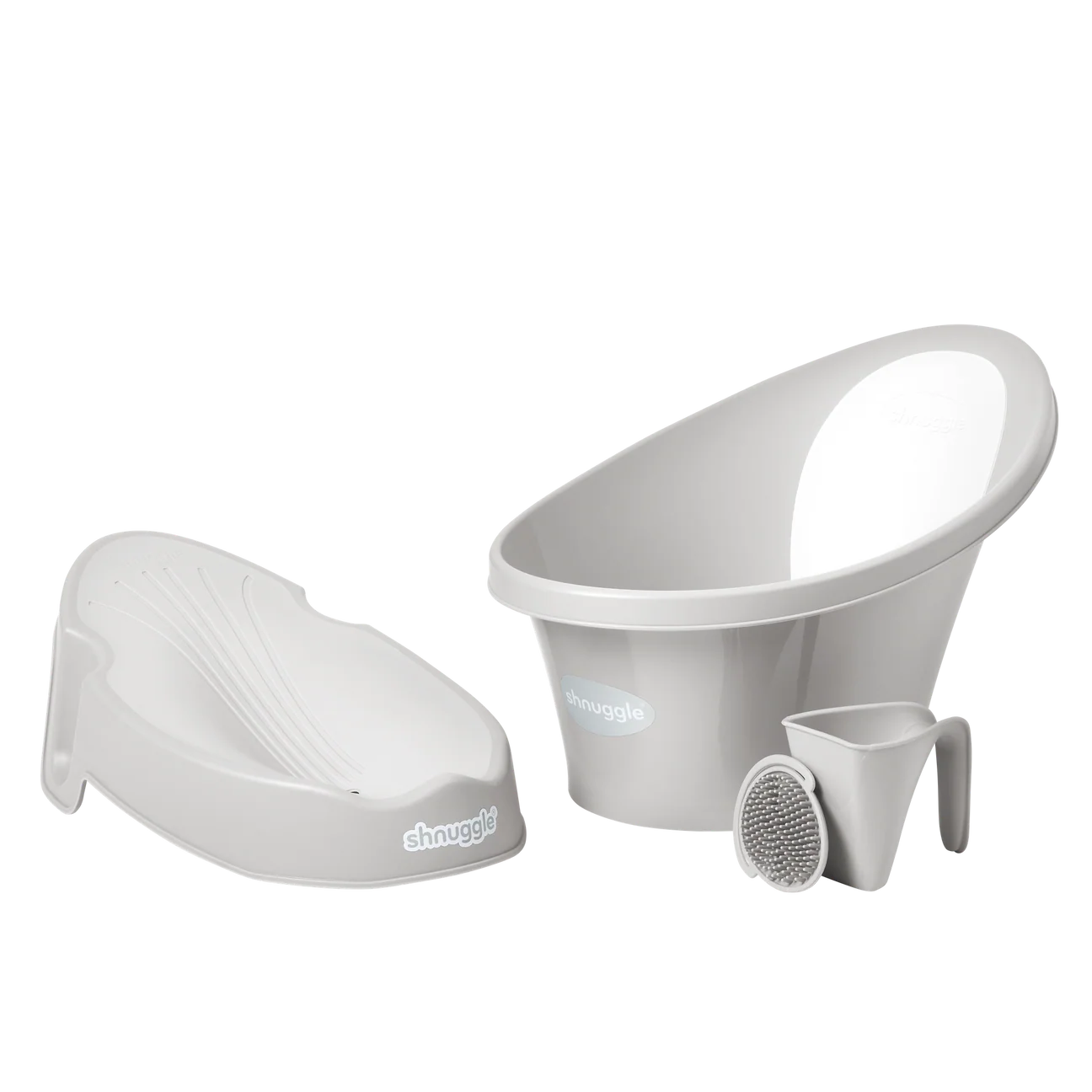 Shnuggle Newborn Support and Baby Bath Bundle - Taupe