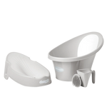 Shnuggle Newborn Support and Baby Bath Bundle - Taupe