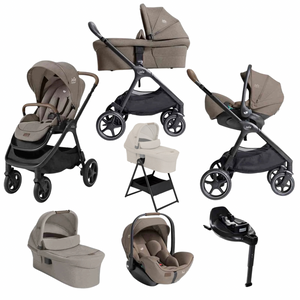 Joie Finiti Signature I-Level Travel System - Maple + FREE CARRYCOT STAND WORTH £75!