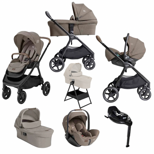 Joie Finiti Signature I-Level Travel System - Maple + FREE CARRYCOT STAND WORTH £75!