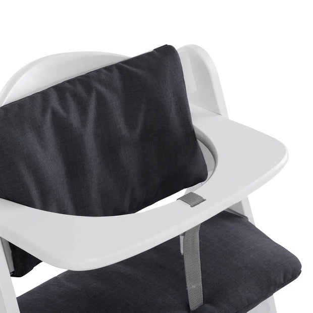 Hauck Alpha Deluxe Melange Charcoal Highchair Seat Padding