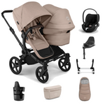 Bugaboo Donkey 6 Double Ultimate Cloud T Newborn Bundle - Desert Taupe