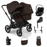 Bugaboo Donkey 6 Double Ultimate Cloud T Newborn Bundle - Cocoa