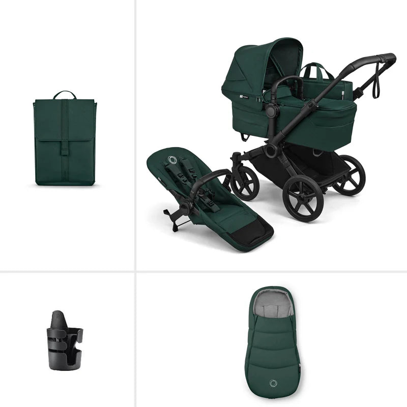 Bugaboo Donkey 6 Single Essentials Bundle - Fern Green