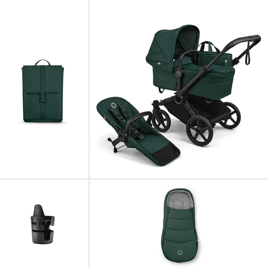 Bugaboo Donkey 6 Single Essentials Bundle - Fern Green
