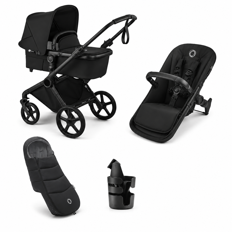 Bugaboo Cub Essential Stroller Bundle - Heritage Black
