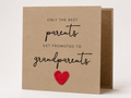 Parents to Grandparents Crochet Pregnancy Announcement Card