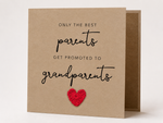 Parents to Grandparents Crochet Pregnancy Announcement Card