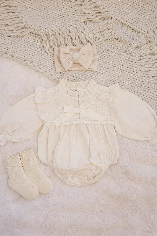 Nunubebe Celine Romper Bundle Inc Accessories - 3-6m