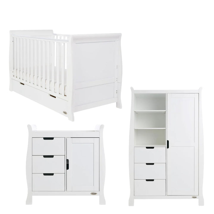 Obaby Stamford Classic 3 Piece Room Set  - White