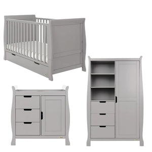 Obaby Stamford Classic 3 Piece Room Set - Warm Grey