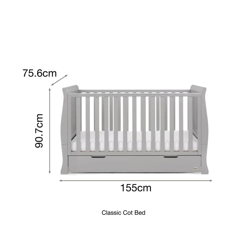Obaby Stamford Classic 3 Piece Room Set - Warm Grey