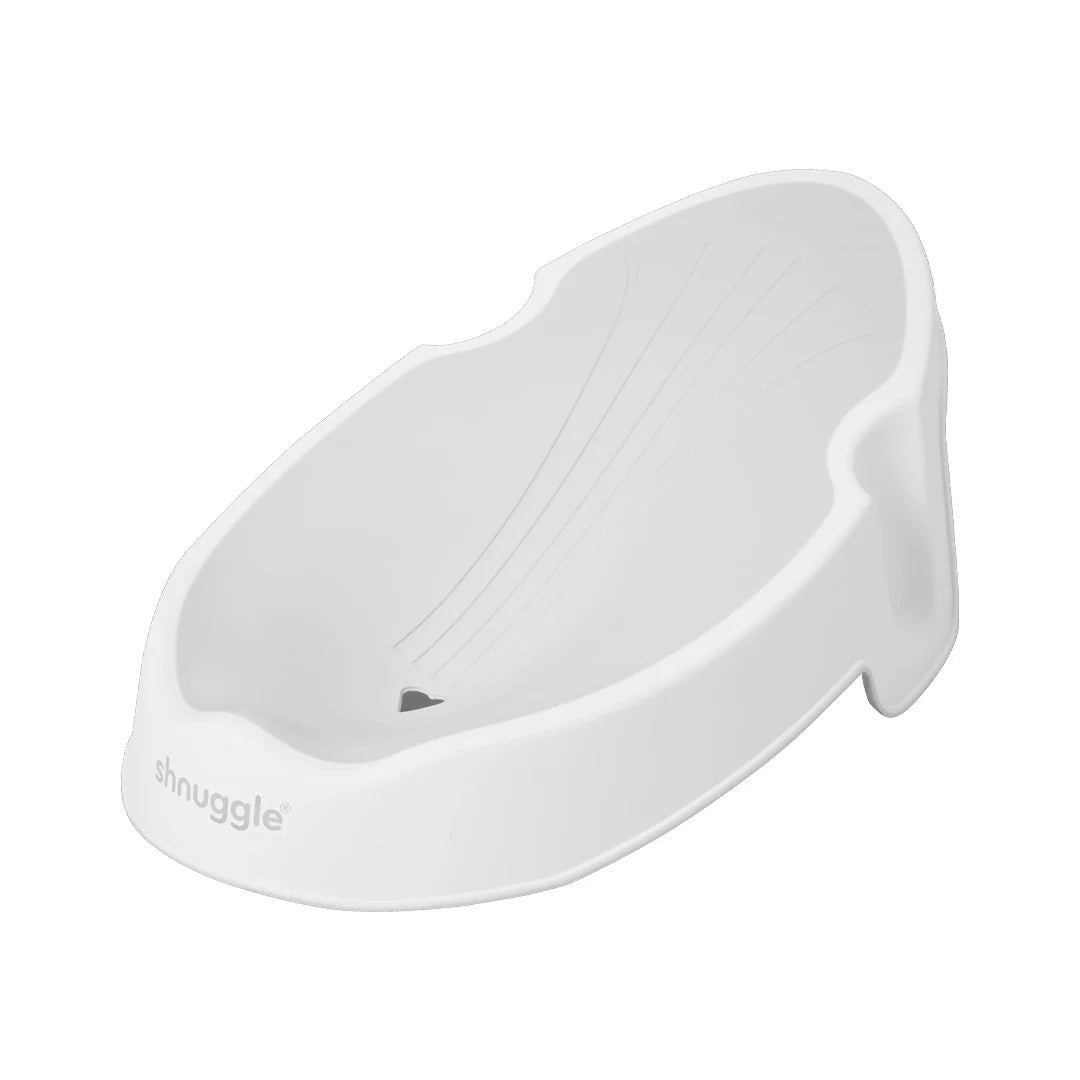 Shnuggle Newborn Support and Baby Bath Bundle - White/Grey