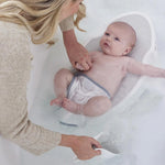 Shnuggle Newborn Support and Baby Bath Bundle - White/Grey