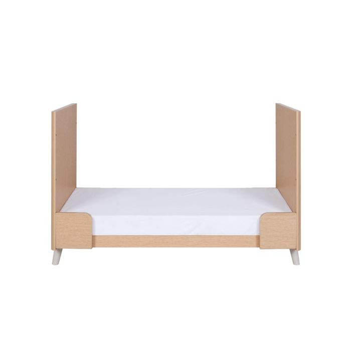 Tutti Bambini Fika Mini Cot Bed - Light Oak & White Sand