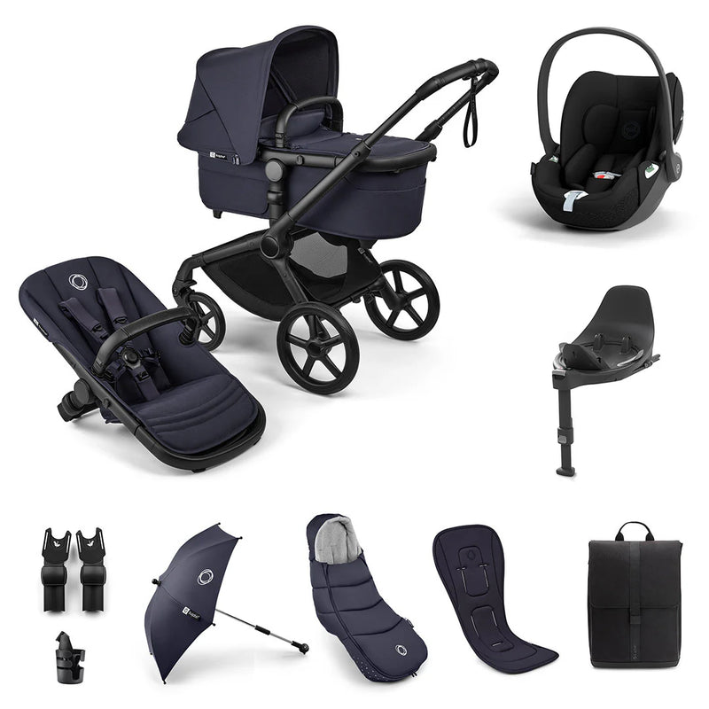 Bugaboo Fox 5 Renew Ultimate Inc Cloud T + 360 Isofix Base Travel System - Deep Indigo