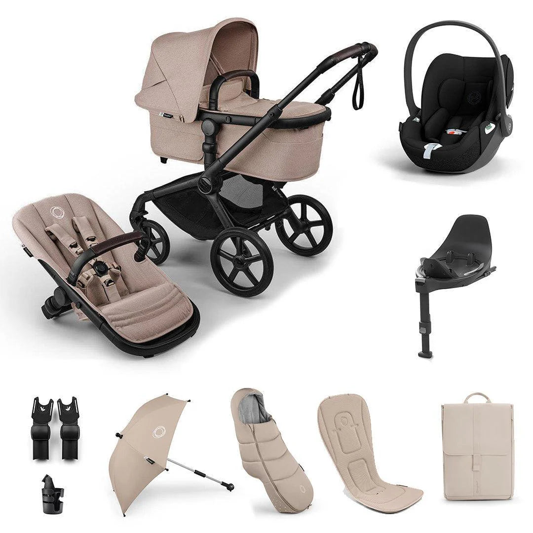 Bugaboo Fox 5 Renew Ultimate Inc Cloud T + 360 Isofix Base Travel System - Desert Taupe