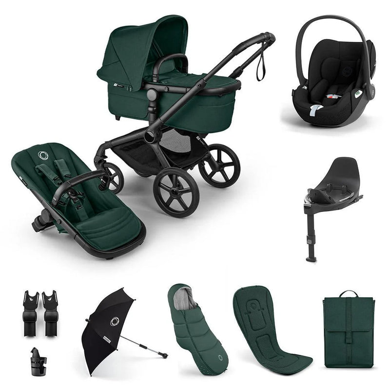 Bugaboo Fox 5 Renew Ultimate Inc Cloud T + 360 Isofix Base Travel System - Fern Green